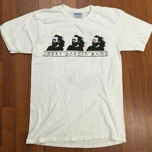 Jerry Garcia Band 1991 Tour T-Shirt Triple Logo Rock Music Concert Fan Gift Tee